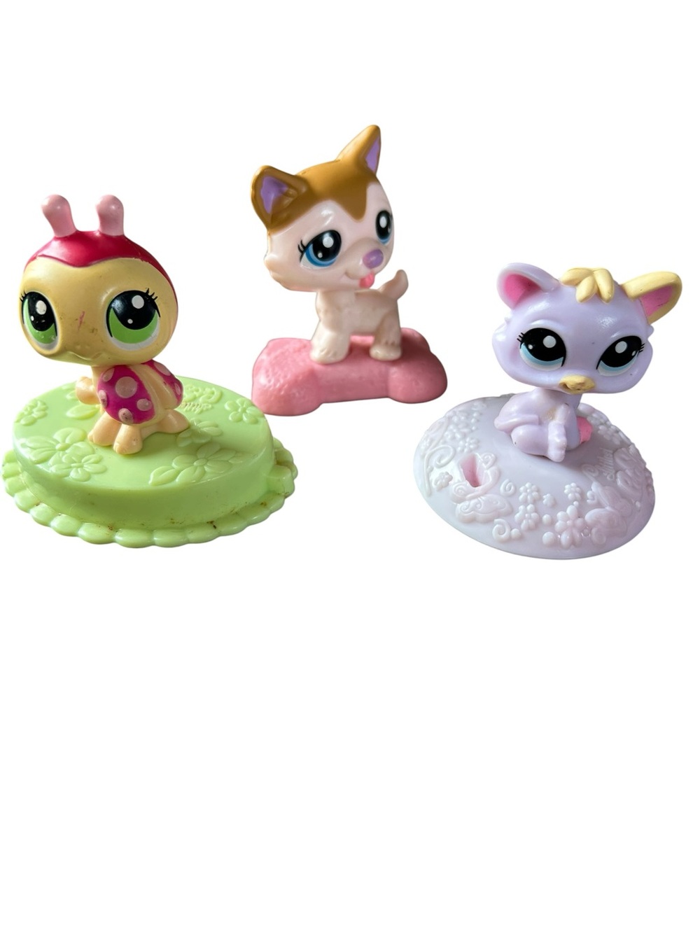 Vintage Littlest Pet Shop McDonald’s figures Lot of 3 Year 2010-2011